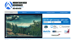 Desktop Screenshot of mountainhighinsurance.com
